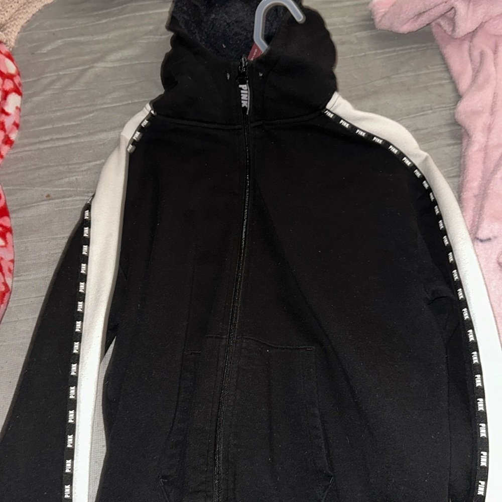 Pink zip up hoodie